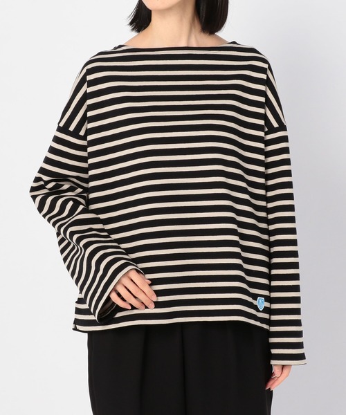 ORCIVAL（オーシバル）の「【ORCIVAL】コットンロード ワイドフレンチバスクシャツ WOMEN（Tシャツ/カットソー・レディース・A/D/ブラック系その他/C/G/ホワイト系その他5・1）」の11枚目の写真