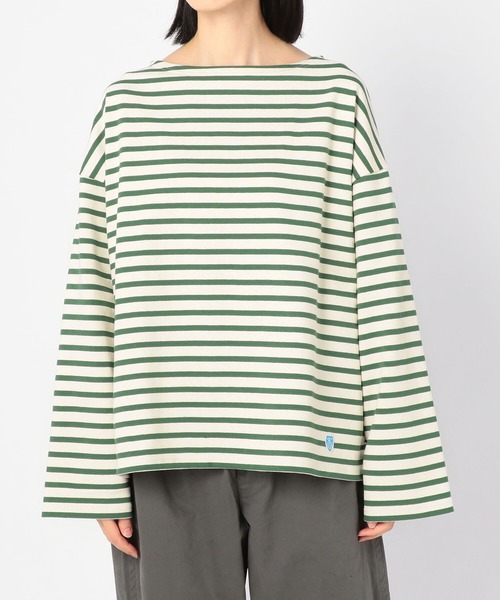 ORCIVAL（オーシバル）の「【ORCIVAL】コットンロード ワイドフレンチバスクシャツ WOMEN（Tシャツ/カットソー・レディース・A/D/ブラック系その他/C/G/ホワイト系その他5・1）」の18枚目の写真