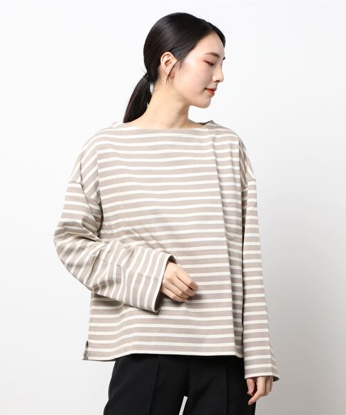 ORCIVAL（オーシバル）の「【ORCIVAL】コットンロード ワイドフレンチバスクシャツ WOMEN（Tシャツ/カットソー・レディース・A/D/ブラック系その他/C/G/ホワイト系その他5・1）」の12枚目の写真