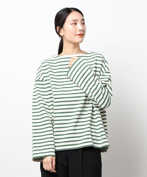 ORCIVAL（オーシバル）の「【ORCIVAL】コットンロード ワイドフレンチバスクシャツ WOMEN（Tシャツ/カットソー・レディース・A/D/ブラック系その他/C/G/ホワイト系その他5・1）」の21枚目の写真