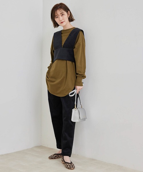 ROPE' PICNIC（ロペピクニック）の「【ORGABITS】【セットアップ対応】ビスチェ（ベスト・レディース・グレー系その他/オフホワイト/カーキ・38）」の9枚目の写真