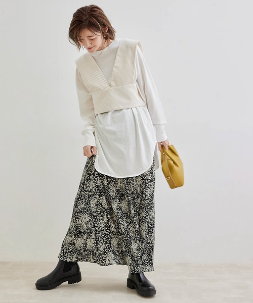 ROPE' PICNIC（ロペピクニック）の「【ORGABITS】【セットアップ対応】ビスチェ（ベスト・レディース・グレー系その他/オフホワイト/カーキ・38）」の5枚目の写真