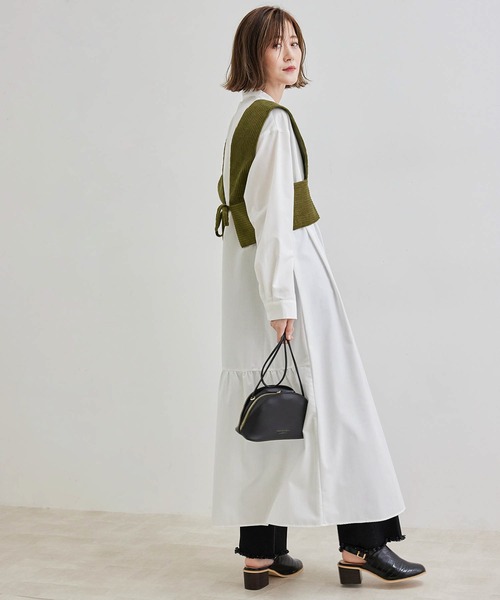 ROPE' PICNIC（ロペピクニック）の「【ORGABITS】【セットアップ対応】ビスチェ（ベスト・レディース・グレー系その他/オフホワイト/カーキ・38）」の7枚目の写真