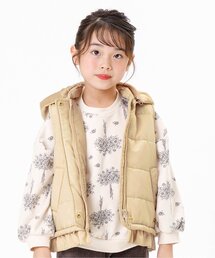 裾フリル2WAY中綿ベスト