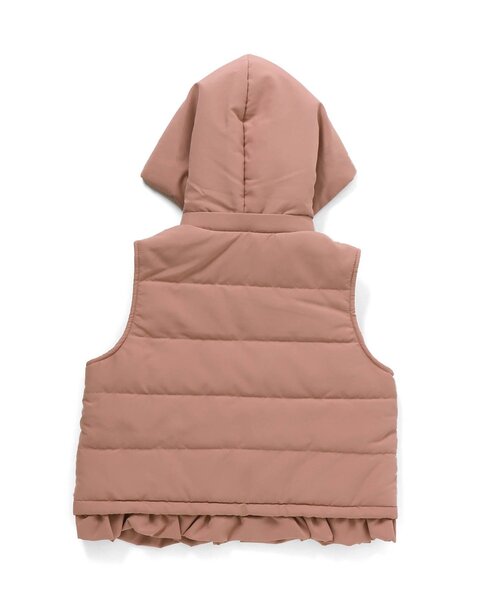 Seraph(セラフ)の「裾フリル2WAY中綿ベスト(ダウンベスト・キッズ・アイボリー/ネイビー/ピンク・130/140/100/110/120/90/80/95)」の9枚目の写真