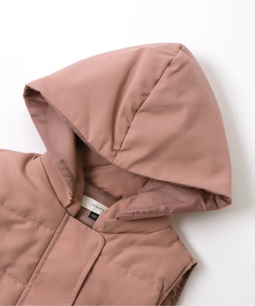 Seraph(セラフ)の「裾フリル2WAY中綿ベスト(ダウンベスト・キッズ・アイボリー/ネイビー/ピンク・130/140/100/110/120/90/80/95)」の10枚目の写真