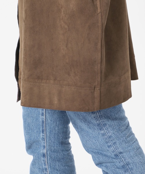 JOURNAL STANDARD relume（ジャーナルスタンダード　レリューム）の「フェイクスウェードノーカラーコート◆（ノーカラーコート・レディース・ブラウン・FREE）」の18枚目の写真