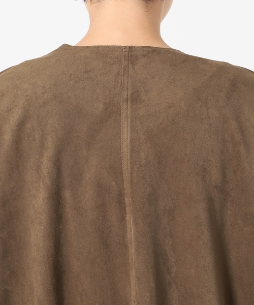 JOURNAL STANDARD relume（ジャーナルスタンダード　レリューム）の「フェイクスウェードノーカラーコート◆（ノーカラーコート・レディース・ブラウン・FREE）」の13枚目の写真