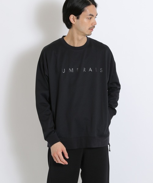NUMERALS（ヌメラルズ）の「[NUMERALS]ファスナースリットロングプルオーバー（Tシャツ/カットソー・メンズ・ブラック/オフホワイト/ライトグリーン・MEDIUM/LARGE）」の2枚目の写真