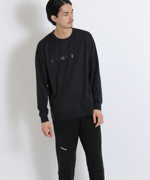 NUMERALS（ヌメラルズ）の「[NUMERALS]ファスナースリットロングプルオーバー（Tシャツ/カットソー・メンズ・ブラック/オフホワイト/ライトグリーン・MEDIUM/LARGE）」の12枚目の写真