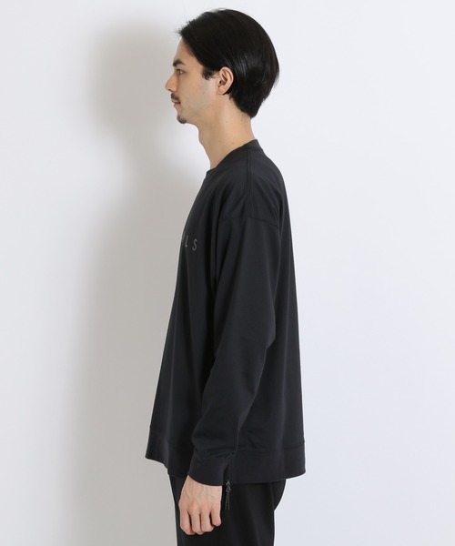 NUMERALS（ヌメラルズ）の「[NUMERALS]ファスナースリットロングプルオーバー（Tシャツ/カットソー・メンズ・ブラック/オフホワイト/ライトグリーン・MEDIUM/LARGE）」の10枚目の写真
