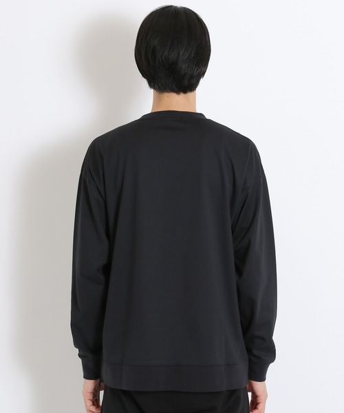 NUMERALS（ヌメラルズ）の「[NUMERALS]ファスナースリットロングプルオーバー（Tシャツ/カットソー・メンズ・ブラック/オフホワイト/ライトグリーン・MEDIUM/LARGE）」の4枚目の写真