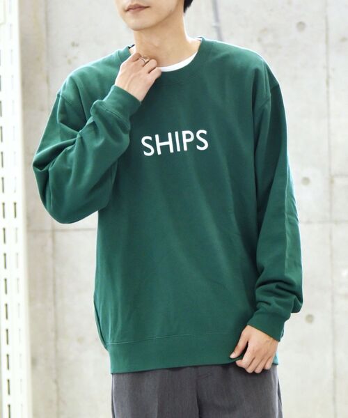 SHIPS(シップス)の「【WEB限定】SHIPS: エンブロイダリー SHIPS ロゴ ユニセックス クルーネック スウェット(スウェット・メンズ・ホワイト/グリーン/ネイビー/ブラック・MEDIUM/LARGE/SMALL/X-LARGE)」の13枚目の写真