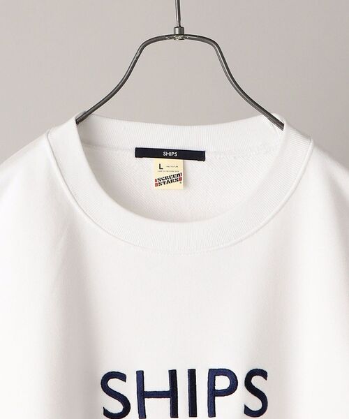 SHIPS(シップス)の「【WEB限定】SHIPS: エンブロイダリー SHIPS ロゴ ユニセックス クルーネック スウェット(スウェット・メンズ・ホワイト/グリーン/ネイビー/ブラック・MEDIUM/LARGE/SMALL/X-LARGE)」の17枚目の写真