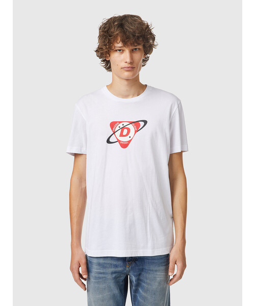 セール メンズ Tシャツ 半袖 デザインプリント オーガニックコットン Tシャツ カットソー Diesel ディーゼル のファッション通販 Zozotown
