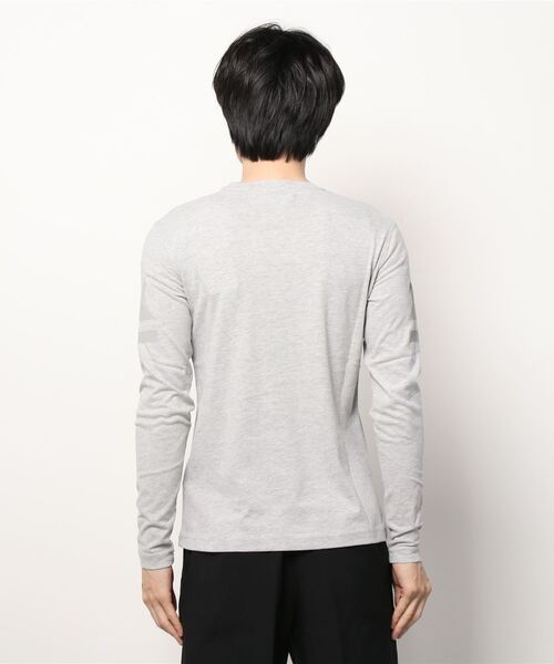 HYDROGEN(ハイドロゲン)の「《HYDROGEN/ハイドロゲン》アイコンTシャツ LS/ICON T-SHIRT LS(Tシャツ/カットソー・メンズ・グレー・X-SMALL/SMALL)」の3枚目の写真