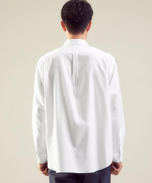 green label relaxing(グリーンレーベルリラクシング)の「<green label relaxing>C起毛ツイル 無地 BIG シャツ(シャツ/ブラウス・メンズ・ベージュ/ホワイト/ダークグレー・M/S/XL/L)」の6枚目の写真