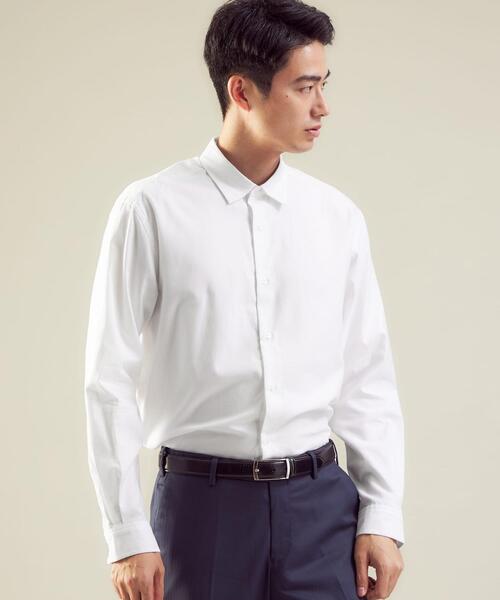 green label relaxing(グリーンレーベルリラクシング)の「<green label relaxing>C起毛ツイル 無地 BIG シャツ(シャツ/ブラウス・メンズ・ベージュ/ホワイト/ダークグレー・M/S/XL/L)」の11枚目の写真