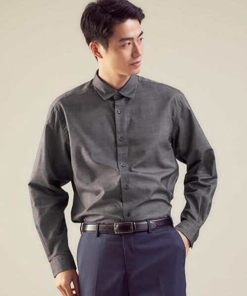 green label relaxing(グリーンレーベルリラクシング)の「<green label relaxing>C起毛ツイル 無地 BIG シャツ(シャツ/ブラウス・メンズ・ベージュ/ホワイト/ダークグレー・M/S/XL/L)」の8枚目の写真