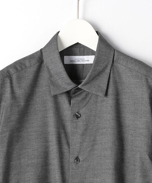 green label relaxing(グリーンレーベルリラクシング)の「<green label relaxing>C起毛ツイル 無地 BIG シャツ(シャツ/ブラウス・メンズ・ベージュ/ホワイト/ダークグレー・M/S/XL/L)」の12枚目の写真