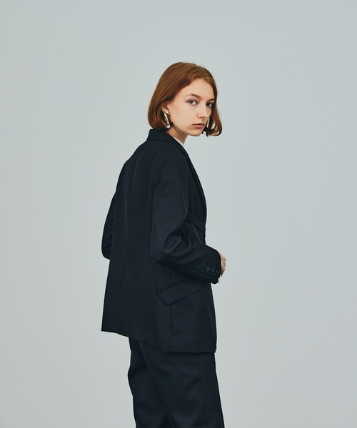 未使用UNITED TOKYO エターナルツイルアシメジャケット　ブラック エターナルツイルアシメジャケット（テーラードジャケット）｜UNITED