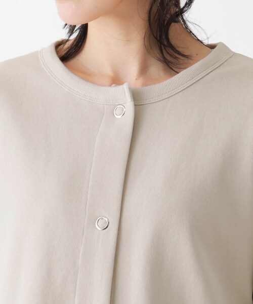 SHOO・LA・RUE（シューラルー）の「◆【USAコットン】ボタンカーディガン（カーディガン/ボレロ・レディース・ベージュ/オレンジ/ブラック/オフホワイト・04/02/03）」の11枚目の写真