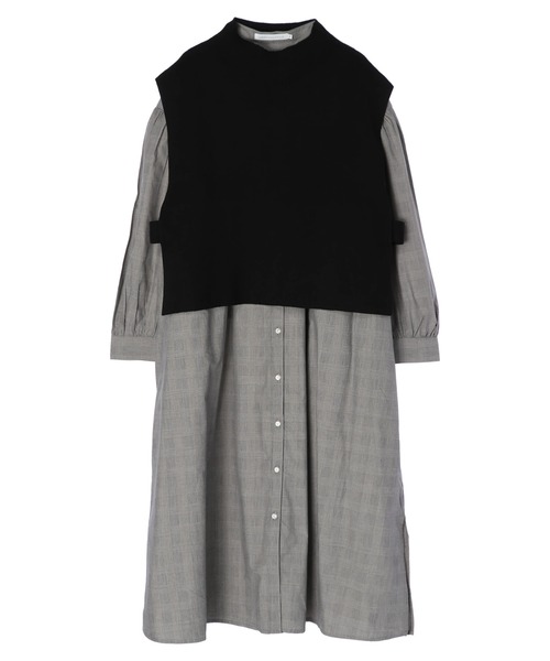 AMERICAN HOLIC（アメリカンホリック）の「SET ニットベスト+ワンピース（ワンピース・レディース・オフホワイト/その他1・M/L）」の4枚目の写真