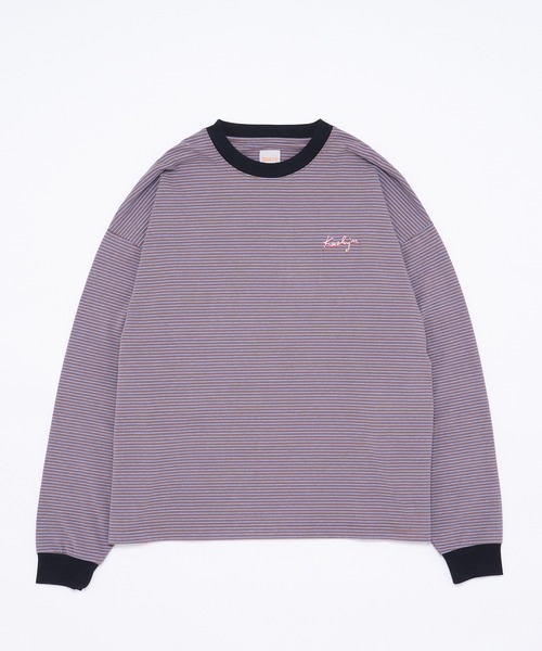 WHO'S WHO gallery（フーズフーギャラリー）の「【KOOKY'N/クーキー】ボーダーロンT（Tシャツ/カットソー・メンズ・ブラック/ネイビー/グレー・FREE）」の14枚目の写真