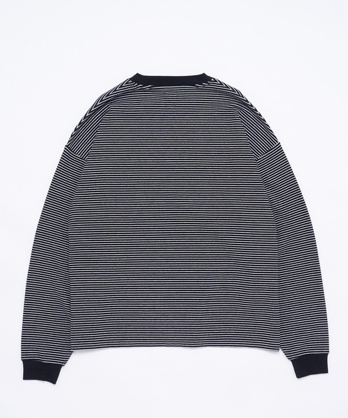 WHO'S WHO gallery（フーズフーギャラリー）の「【KOOKY'N/クーキー】ボーダーロンT（Tシャツ/カットソー・メンズ・ブラック/ネイビー/グレー・FREE）」の10枚目の写真