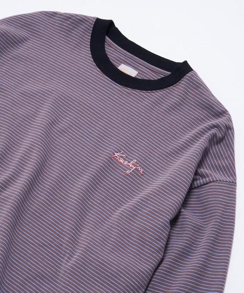 WHO'S WHO gallery（フーズフーギャラリー）の「【KOOKY'N/クーキー】ボーダーロンT（Tシャツ/カットソー・メンズ・ブラック/ネイビー/グレー・FREE）」の7枚目の写真