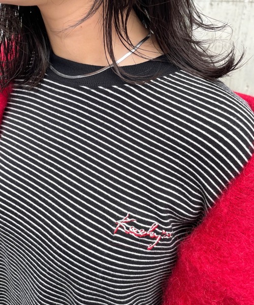 WHO'S WHO gallery（フーズフーギャラリー）の「【KOOKY'N/クーキー】ボーダーロンT（Tシャツ/カットソー・メンズ・ブラック/ネイビー/グレー・FREE）」の19枚目の写真