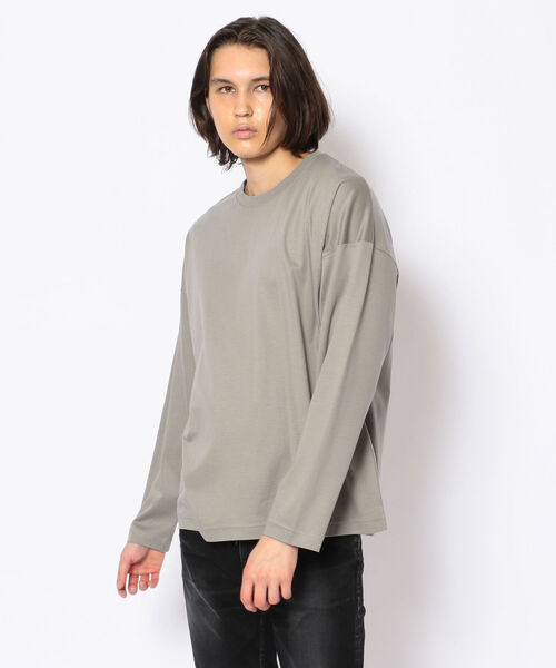 A4A（エーフォーエー）の「A4A(エーフォーエー)モダールシルケットロングスリーブT（Tシャツ/カットソー・メンズ・ホワイト/ブラック/グレー/チャコール・FREE）」の3枚目の写真