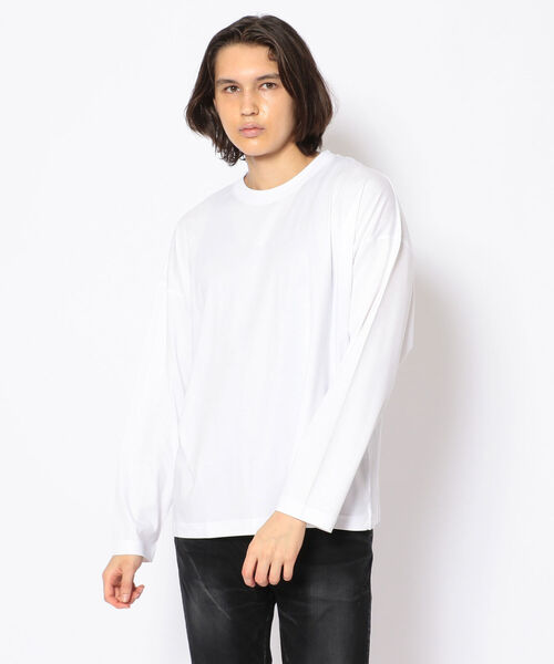 A4A（エーフォーエー）の「A4A(エーフォーエー)モダールシルケットロングスリーブT（Tシャツ/カットソー・メンズ・ホワイト/ブラック/グレー/チャコール・FREE）」の2枚目の写真