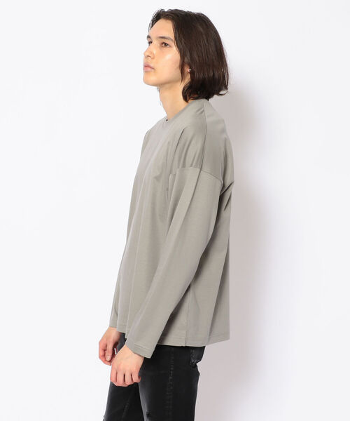 A4A（エーフォーエー）の「A4A(エーフォーエー)モダールシルケットロングスリーブT（Tシャツ/カットソー・メンズ・ホワイト/ブラック/グレー/チャコール・FREE）」の5枚目の写真