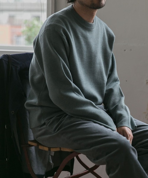 URBAN RESEARCH DOORS（アーバンリサーチドアーズ）の「ダブルフェイスプルオーバー（ニット/セーター・メンズ・グリーン/ホワイト系その他/ブラウン/ブルー系その他・38/40）」の16枚目の写真