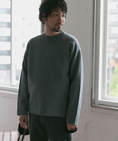 URBAN RESEARCH DOORS（アーバンリサーチドアーズ）の「ダブルフェイスプルオーバー（ニット/セーター・メンズ・グリーン/ホワイト系その他/ブラウン/ブルー系その他・38/40）」の10枚目の写真