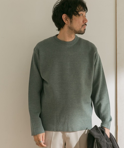 URBAN RESEARCH DOORS（アーバンリサーチドアーズ）の「ダブルフェイスプルオーバー（ニット/セーター・メンズ・グリーン/ホワイト系その他/ブラウン/ブルー系その他・38/40）」の22枚目の写真