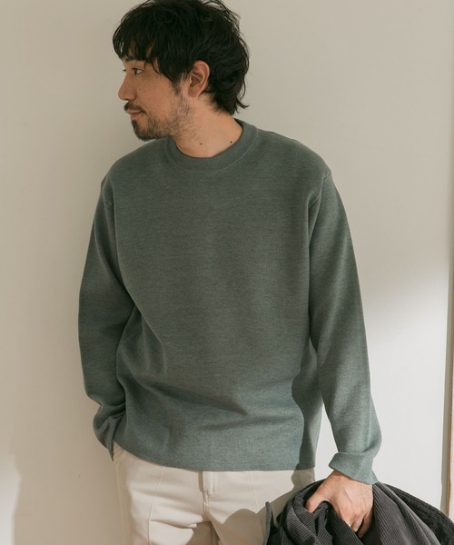 URBAN RESEARCH DOORS（アーバンリサーチドアーズ）の「ダブルフェイスプルオーバー（ニット/セーター・メンズ・グリーン/ホワイト系その他/ブラウン/ブルー系その他・38/40）」の17枚目の写真