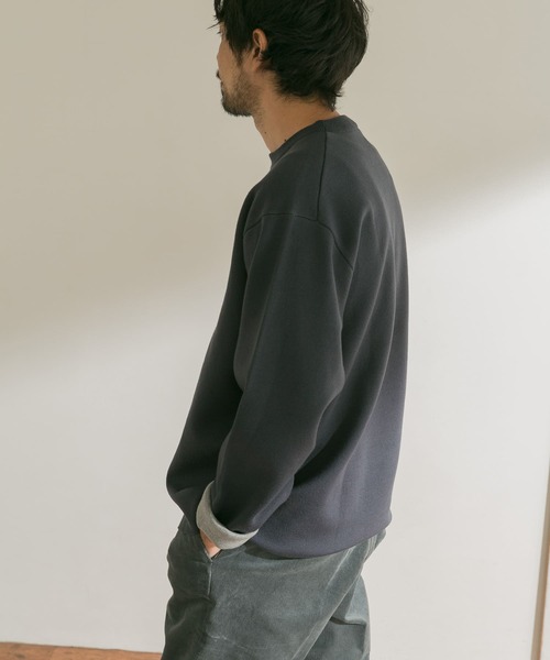 URBAN RESEARCH DOORS（アーバンリサーチドアーズ）の「ダブルフェイスプルオーバー（ニット/セーター・メンズ・グリーン/ホワイト系その他/ブラウン/ブルー系その他・38/40）」の7枚目の写真