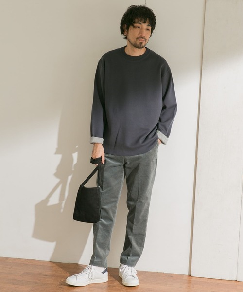 URBAN RESEARCH DOORS（アーバンリサーチドアーズ）の「ダブルフェイスプルオーバー（ニット/セーター・メンズ・グリーン/ホワイト系その他/ブラウン/ブルー系その他・38/40）」の19枚目の写真