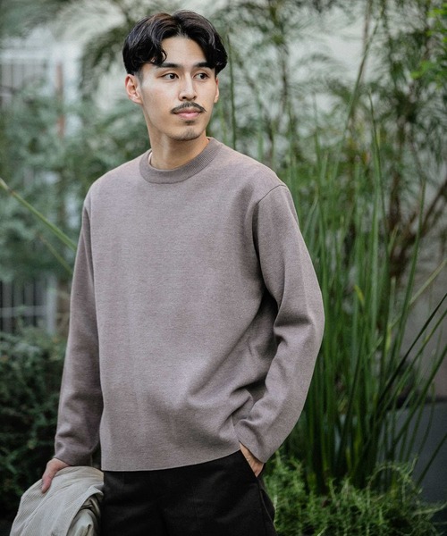 URBAN RESEARCH DOORS（アーバンリサーチドアーズ）の「ダブルフェイスプルオーバー（ニット/セーター・メンズ・グリーン/ホワイト系その他/ブラウン/ブルー系その他・38/40）」の8枚目の写真