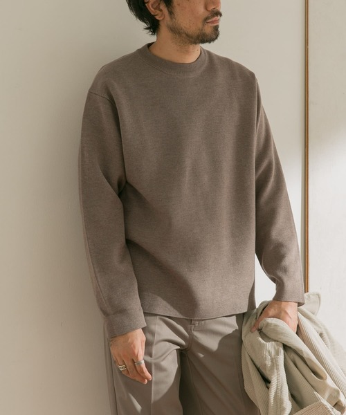 URBAN RESEARCH DOORS（アーバンリサーチドアーズ）の「ダブルフェイスプルオーバー（ニット/セーター・メンズ・グリーン/ホワイト系その他/ブラウン/ブルー系その他・38/40）」の20枚目の写真