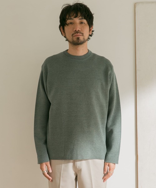 URBAN RESEARCH DOORS（アーバンリサーチドアーズ）の「ダブルフェイスプルオーバー（ニット/セーター・メンズ・グリーン/ホワイト系その他/ブラウン/ブルー系その他・38/40）」の21枚目の写真