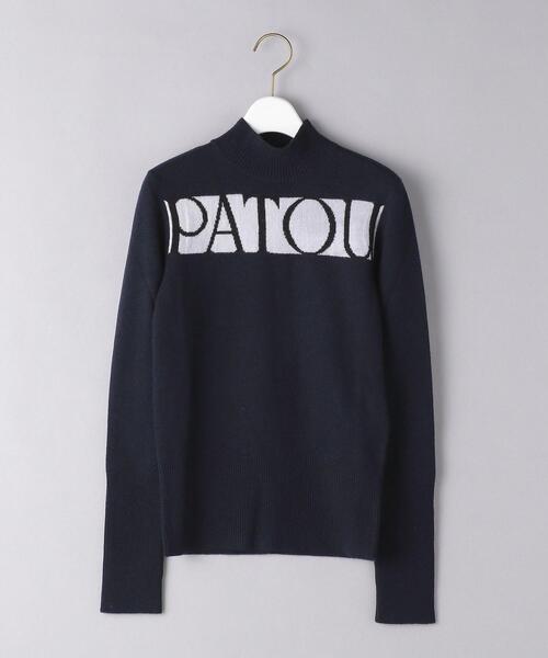 Patou(パトゥ)の「<Patou(パトゥ)>PATOUロゴ プルオーバー ■■■(ニット/セーター・レディース・ネイビー・S)」の1枚目の写真