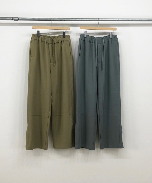 KIIT(キート)の「KIIT キート / HARD TWIST COTTON TRICOTINE OHMIZARASI FINISH MIL EASY PANTS ミリタリーイージーパンツ / KIM-P97-007(その他パンツ・メンズ・ブルーグレー/オリーブ・1/3/2)」の11枚目の写真