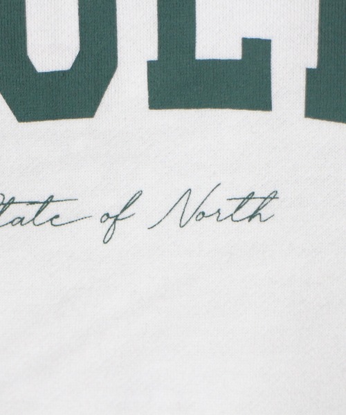 NOMAE（ノーマエ）の「【NOMAE】ショートカレッジロゴトレーナー（スウェット・レディース・ホワイト/ライトグレー/グレー/ライトグリーン/ダークブルー・FREE）」の16枚目の写真