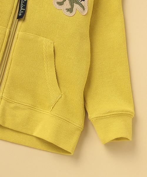 kladskap（クレードスコープ）の「サガラ恐竜ジップパーカ（パーカー・キッズ・マスタード/トップグレー/モカ・100cm/120cm/80ｃｍ/110cm/90cm/130cm）」の9枚目の写真