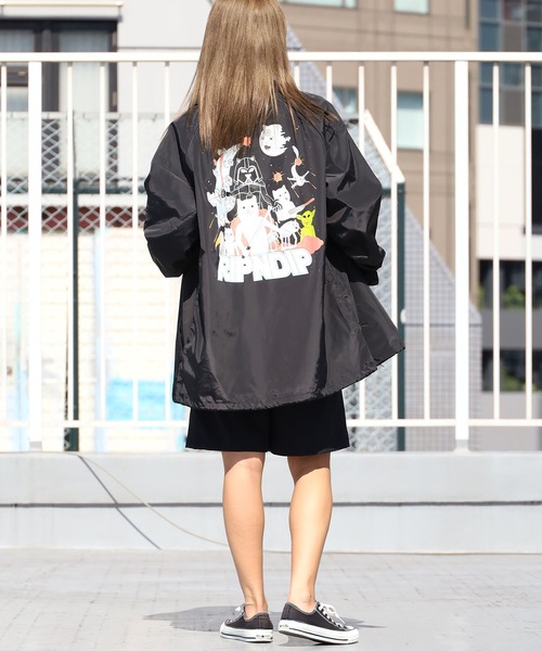 RIPNDIP（リップンディップ）の「RIPNDIP/リップンディップ FAR FAR AWAY JACKET コーチジャケット（ブルゾン・メンズ・ブラック・M/XL/L）」の4枚目の写真