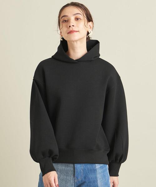 BEAUTY&YOUTH UNITED ARROWS(ビューティーアンドユースユナイテッドアローズ)の「【WEB限定】by ※ボリュームスリーブ フードプルオーバー -ウォッシャブル- ∴(パーカー・レディース・オフホワイト/ブラック/オレンジ/コバルトブルー・FREE)」の13枚目の写真