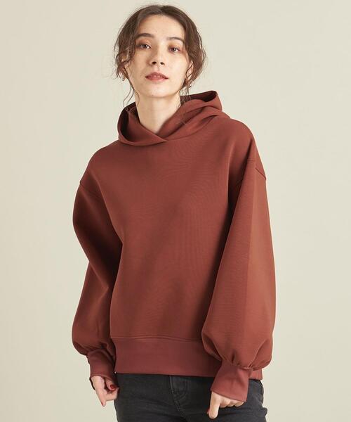BEAUTY&YOUTH UNITED ARROWS(ビューティーアンドユースユナイテッドアローズ)の「【WEB限定】by ※ボリュームスリーブ フードプルオーバー -ウォッシャブル- ∴(パーカー・レディース・オフホワイト/ブラック/オレンジ/コバルトブルー・FREE)」の14枚目の写真